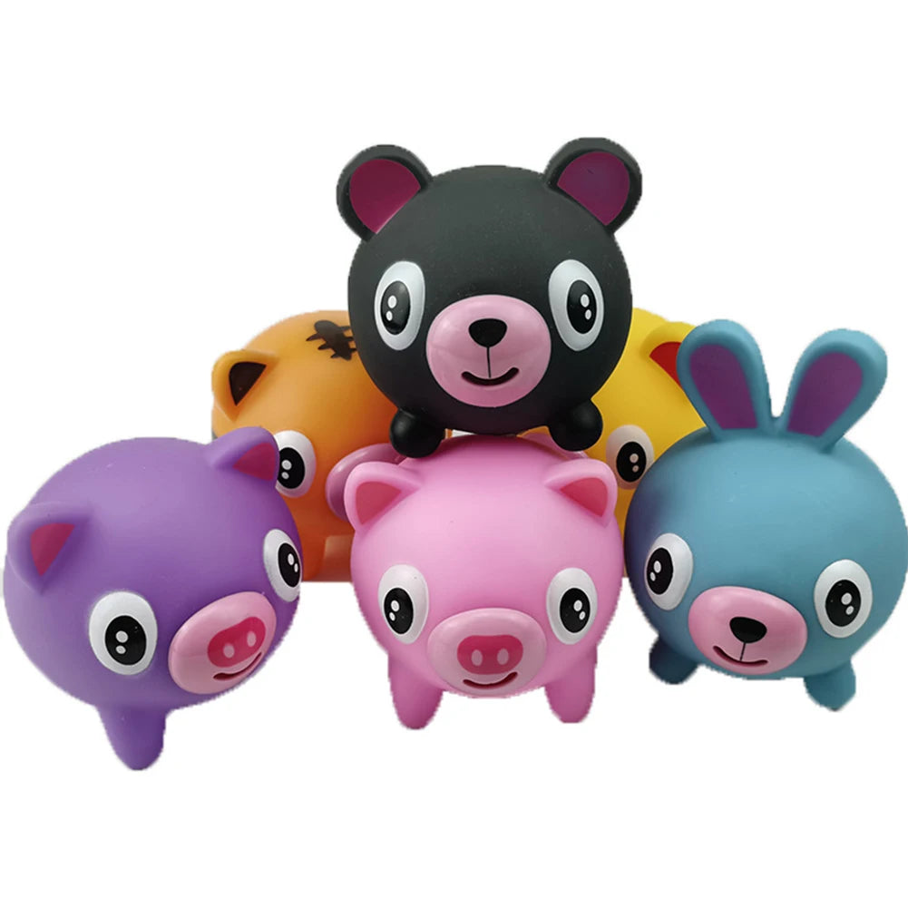 Talking Animal Baby Toys Jabber Ball Tongue Out Stress Relieve Soft Cute Tiger Pig Dog Ball Great Gifts for Kids Adult Baby Toy