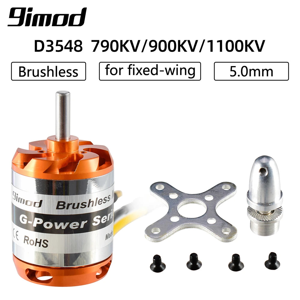 9imod Brushless Motor 2-3/4/5S D2830 D2826 D3548 D3542 D3536 D3530 For RC Mini Multicopters Plane Fixed-wing Aircraft
