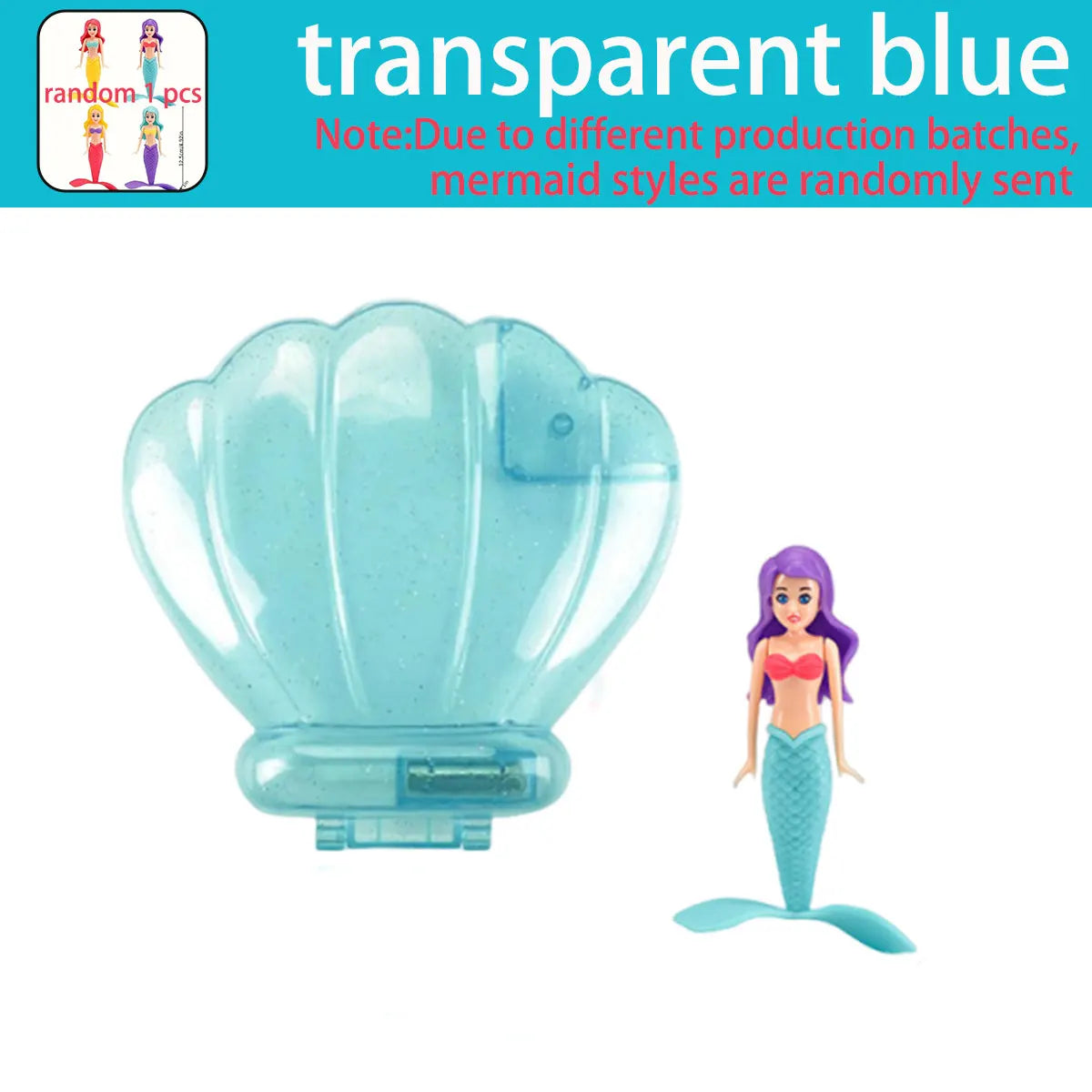 Mermaid Bath Toys with/no Shell Floats Children Play Water Toys in Summer Swimming Pool Adult  Float Game Gift