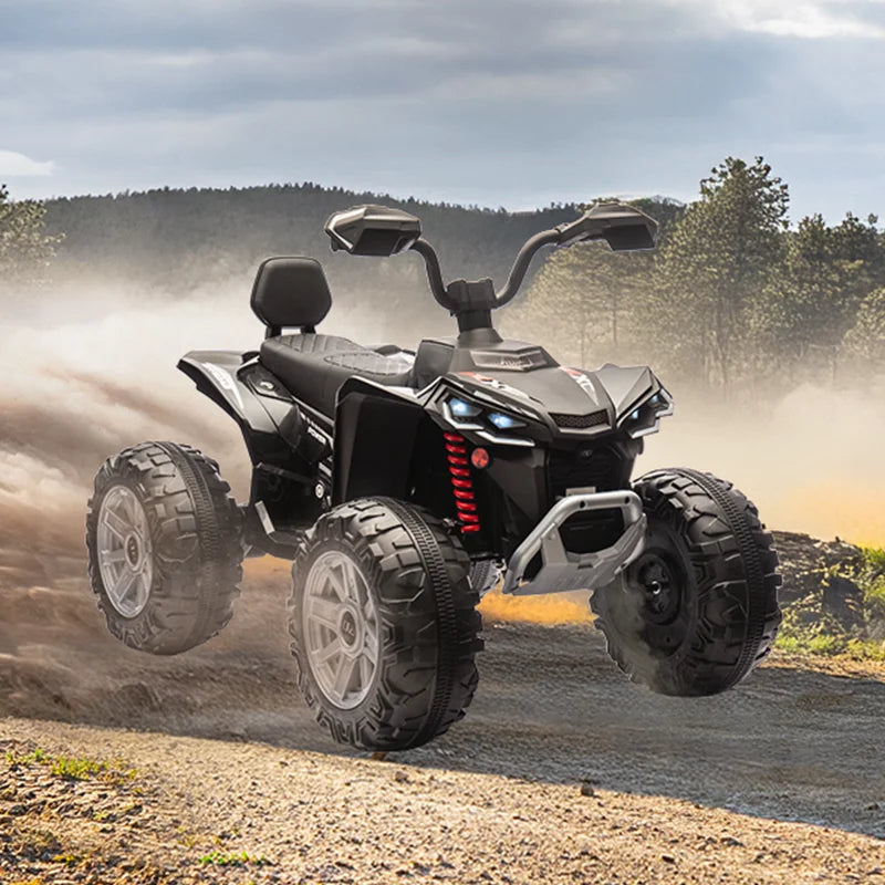 24V Kids Electric Vehicle 4-Wheeler Kids Ride On Toy Car XXXL Size ATV Electric Car for Toddler Children Gift,Spring Supspension