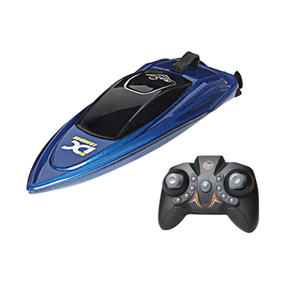 Waterproof 2.4GHz Electric RC Speed Boat Remote Control Watercraft Ship with LED Light for Kids Holiday Party Gift