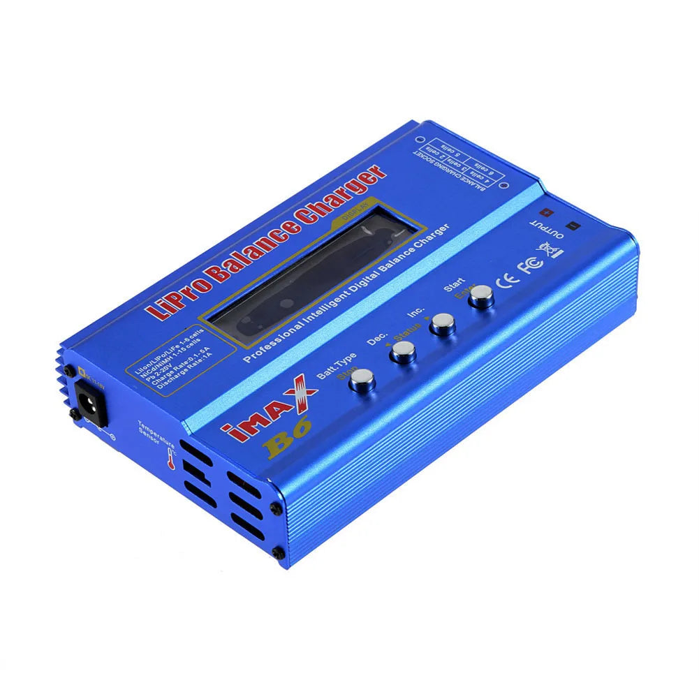 IMAX B6 Lipo Balance Charger AC/DC Lipo Battery Charger LCD Dispaly Discharge Power 5W 18V 6A for LiPo NiMH NiCd LiFe Pb Battery