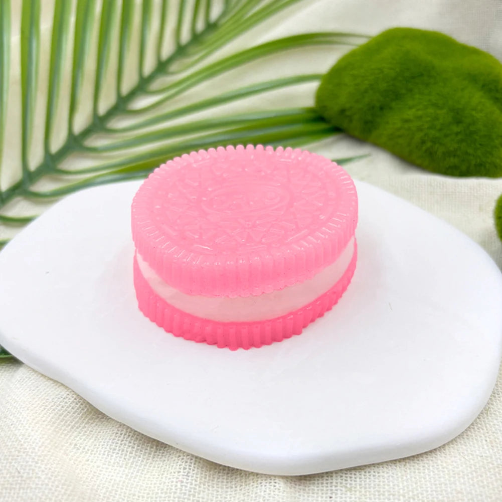 Handmade Big Oreo Table Biscuit Pinching Stress Relief Toy Ultra-Soft Oreo Sandwich Simulation Decompression Toys Kid Adult Gift