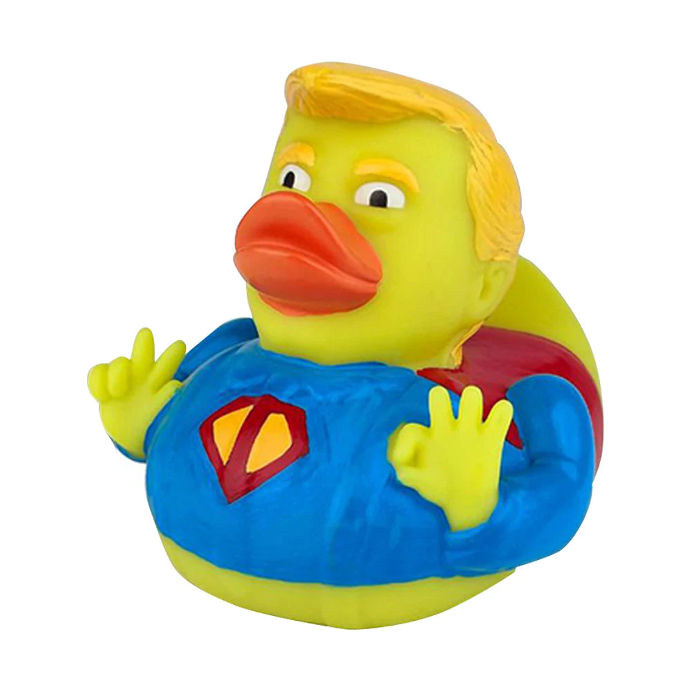 Novelty Trump Rubber Duck Bath Toy Rubber Duckies Trump Merchandise Funny Duck Toy US President Baby Toy for Kids Baby Gift