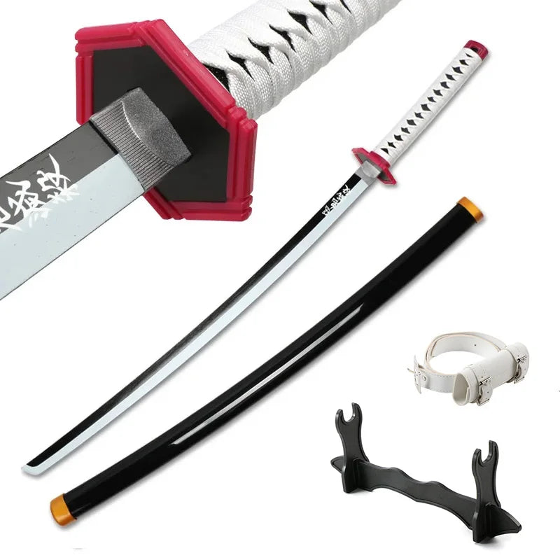 Demon Slayer Sword 104 cm Tanjiro Zenitsu KyoujurouSamurai Swords Original Texture Kimetsu no Yaiba Anime Katana for Cosplay
