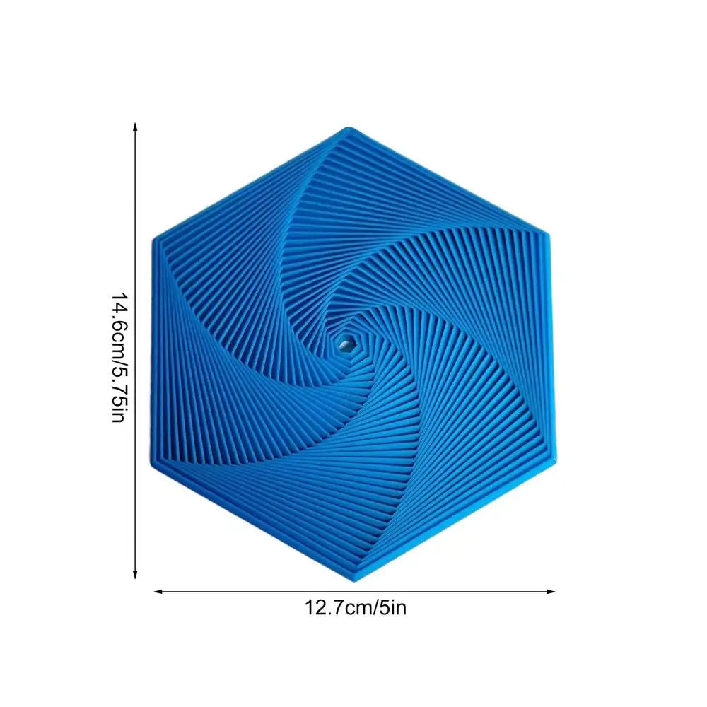 3D Printing Hexagons Fractal Fidget Toys Portable Hexagon Spirals Playing Sensory Toy For Stress Pressure Party Games For Child