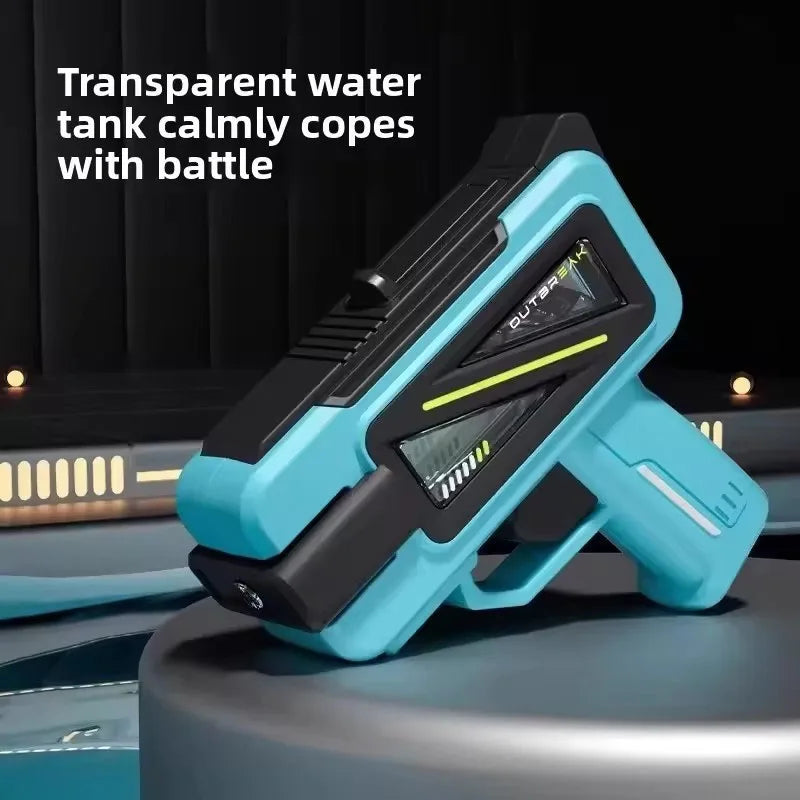 Kids Water Combat Game Transparent Tank Water Gun with Leak-Proof Design Outdoor Splash Battle Toy for Teens Ideal Summer Toy