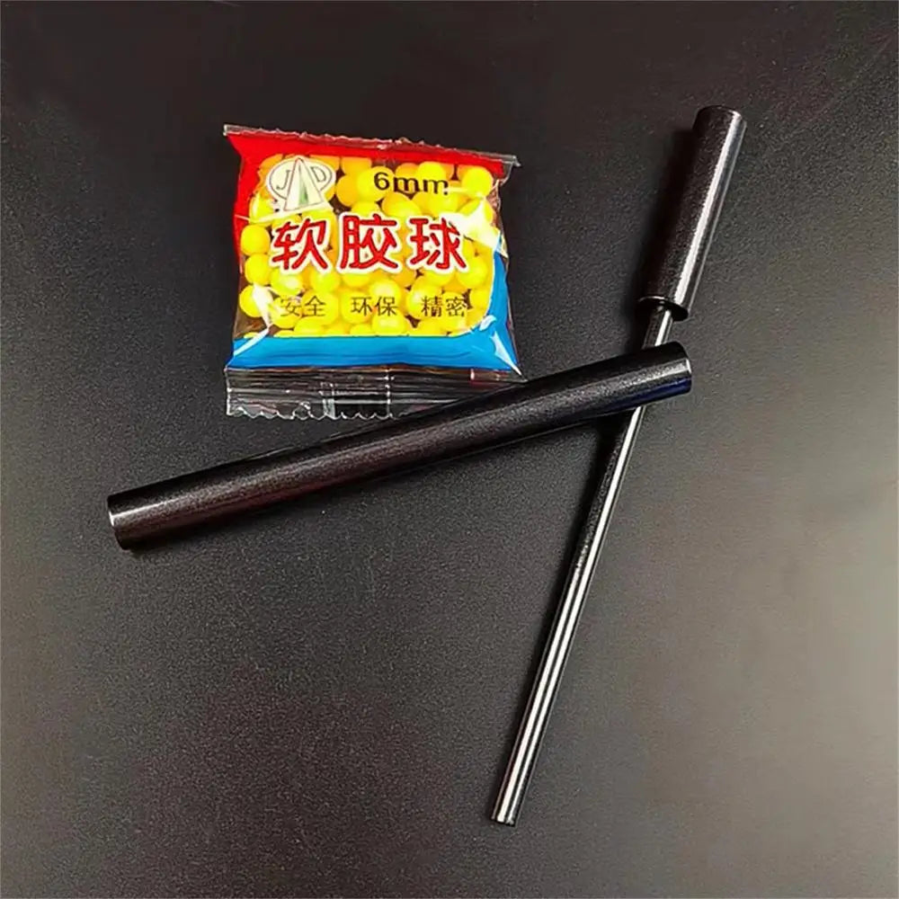 Soft Pinball Launcher Mini Alloy Small Ball Launcher Crackling Tube Bamboo Shooting Game Interesting Cracking Toys For Kids