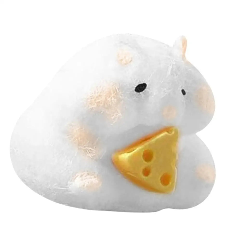 Hamster Sensory Fidget Toy Hand Relax Toy With Cheese Cute Hamster Toy Hamster Pinch Toy Squishy Toy Sensory Toy For Kids And