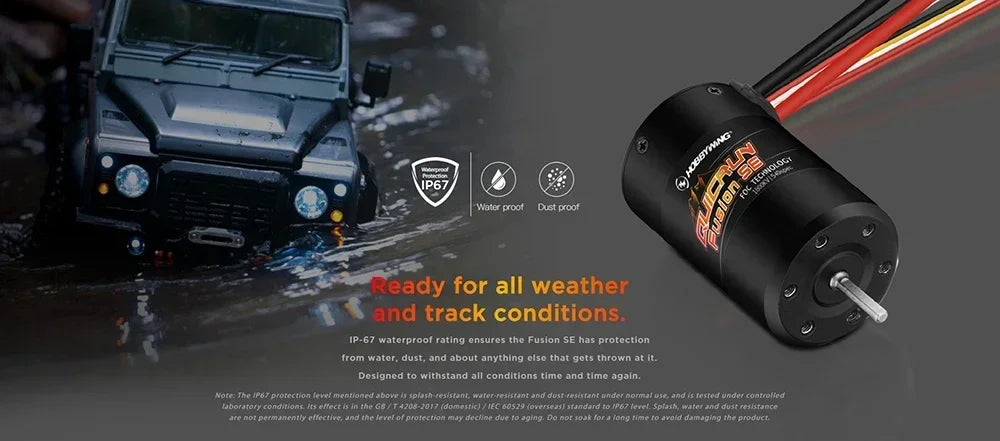 Hobbywing Quicrun Fusion Se 40a 1800kv 1200kv Combined Motor Esc For 1/10 1/8 Rc Model Car Crawler Accessories