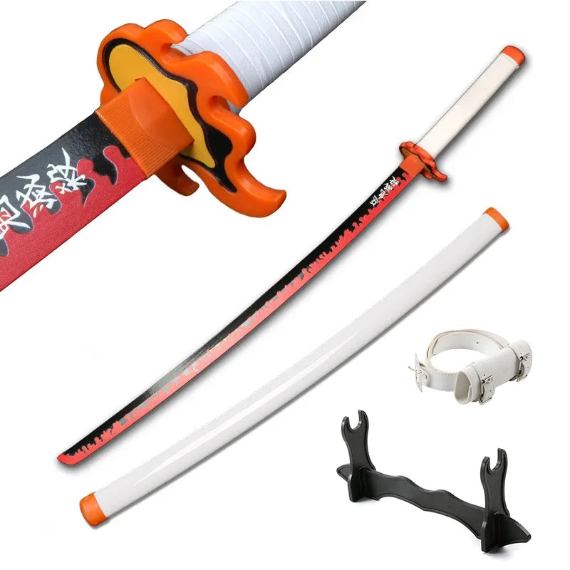 Demon Slayer Sword 104 cm Tanjiro Zenitsu KyoujurouSamurai Swords Original Texture Kimetsu no Yaiba Anime Katana for Cosplay