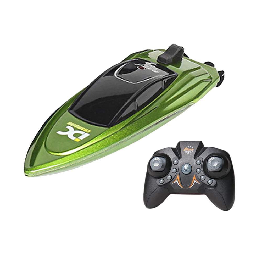 Waterproof 2.4GHz Electric RC Speed Boat Remote Control Watercraft Ship with LED Light for Kids Holiday Party Gift