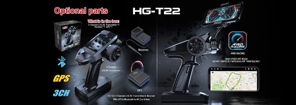 HYPER GO MJX 16207 1/16 RC Car Brushless 2.4G 4WD Racing Car Brushless 70KM/h Off-Road Remote Control RC Truck Hobby Toy