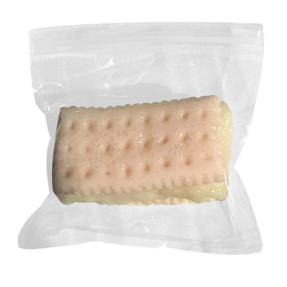 Cookie Squishys Stress Relief Toy Food Cream Soda Cracker Fidget Toy Biscuits Pinching Toy Decompressions Toy