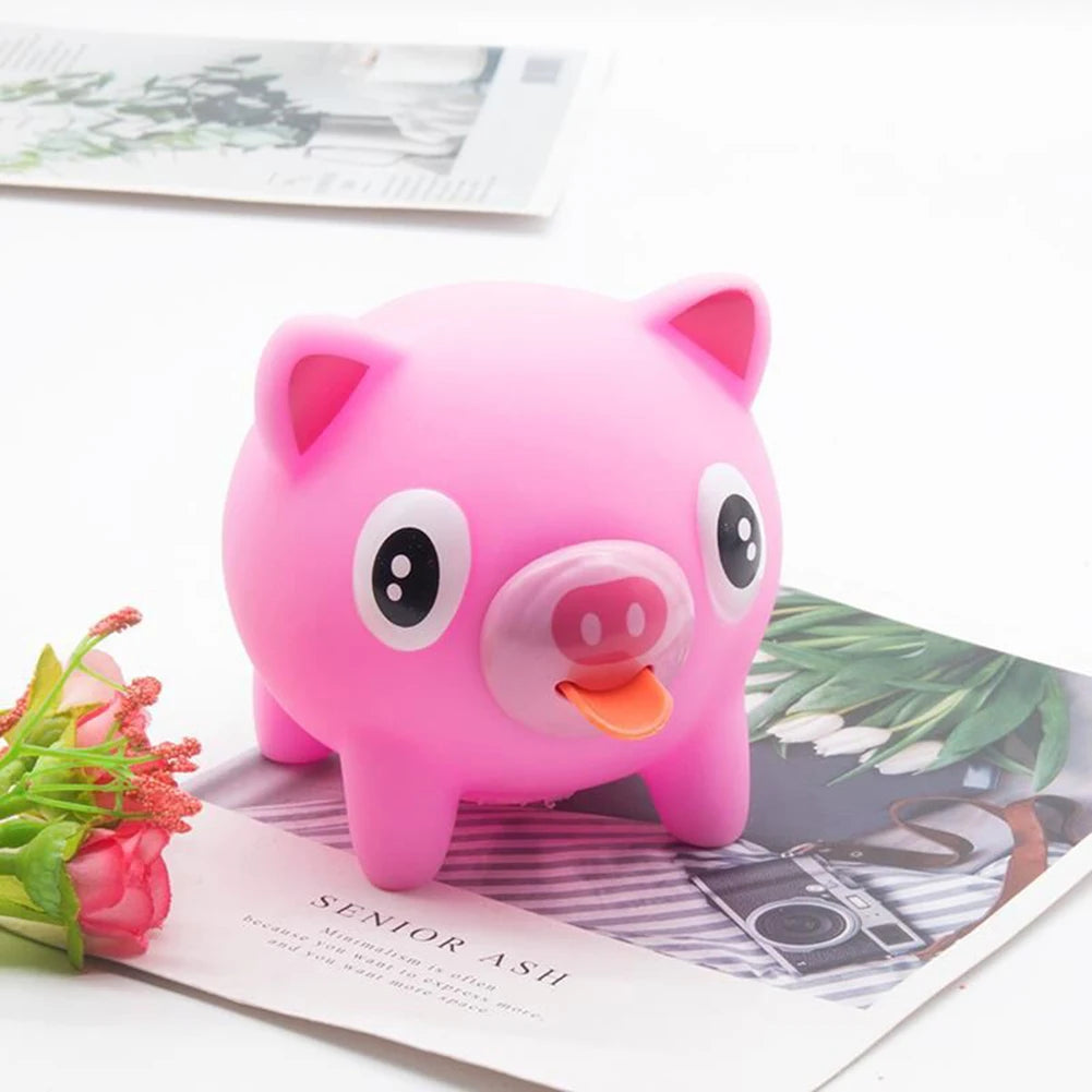 Talking Animal Baby Toys Jabber Ball Tongue Out Stress Relieve Soft Cute Tiger Pig Dog Ball Great Gifts for Kids Adult Baby Toy