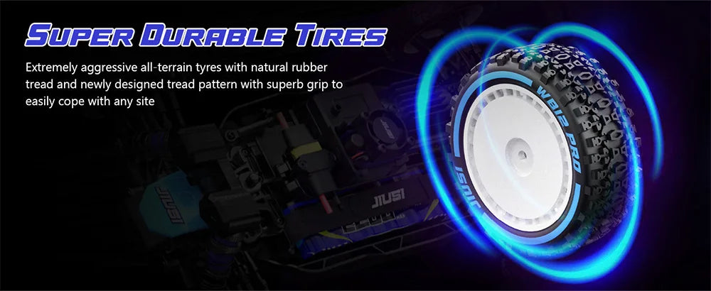 JIUSI WB12 PRO 1/12 Racing Car 80km/h Brushless 4WD RC Car High Speed 2.4G Remote Control Car Competitive Off-road Boys RC Toy