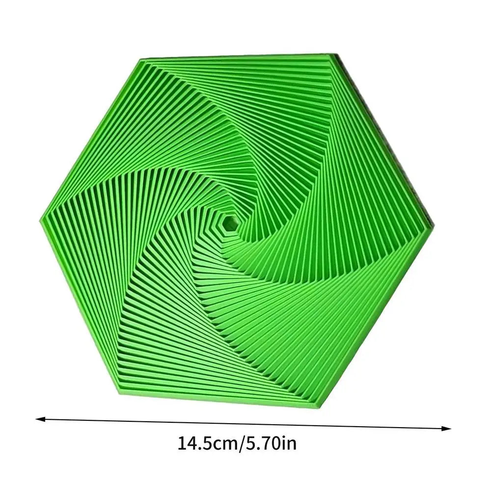 3D Printed Fractal Fidget Hexagon Portable Playing Sensory Anti-stress Toy Desktop Ornament Kid Toy Visual Toys