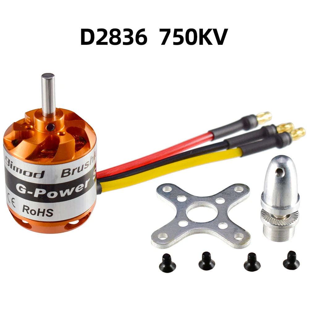 9imod Brushless Motor 2-3/4/5S D2830 D2826 D3548 D3542 D3536 D3530 For RC Mini Multicopters Plane Fixed-wing Aircraft