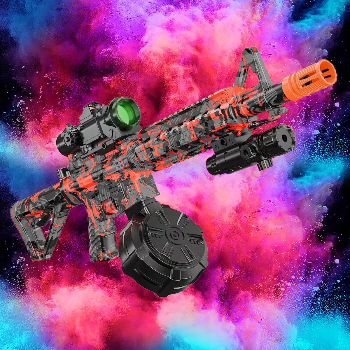 Blaster With Drum, Automatic Dual Mode Blaster, For Outdoor Activities -Perfect For Outdoor Team Games & Christmas Gifts