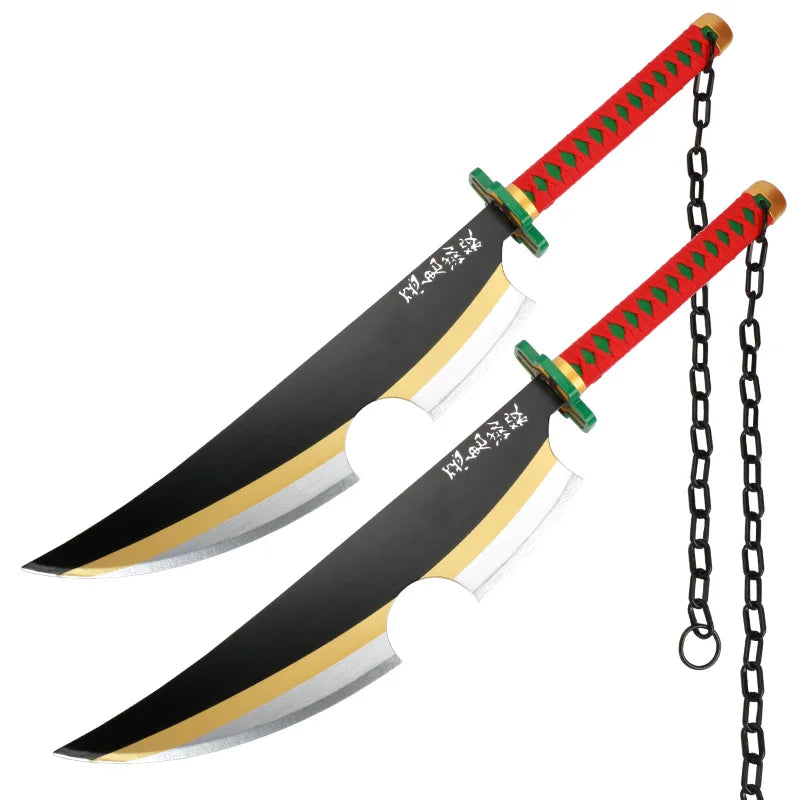 Demon Slayer Sword 104 cm Tanjiro Zenitsu KyoujurouSamurai Swords Original Texture Kimetsu no Yaiba Anime Katana for Cosplay