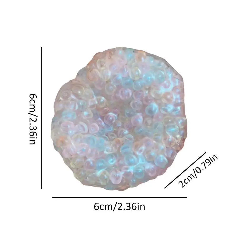 Bead Stress Ball Stress Ball Toy TPR Novelty Shapeable Vacuum Ball Colorful Beads Sensory Fidget Toys Stress Relief For Children