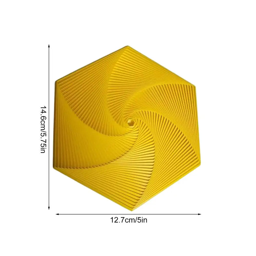 3D Printing Hexagons Fractal Fidget Toys Portable Hexagon Spirals Playing Sensory Toy For Stress Pressure Party Games For Child