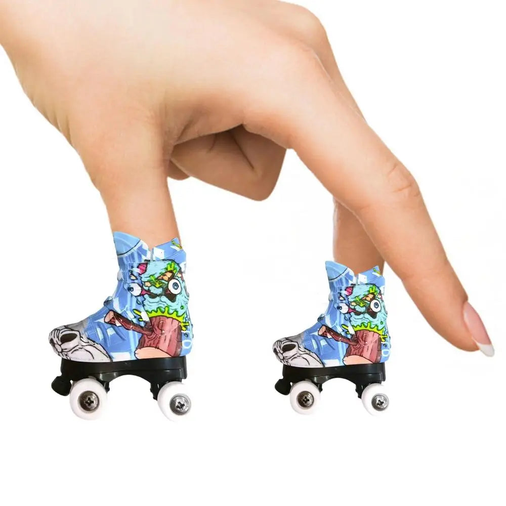 Mini Skateboard Toy Finger Skateboard Shoes Toys Colorful Finger Skates Toys Mini Sneakers For Kids Boys Girls Finger Breakdance