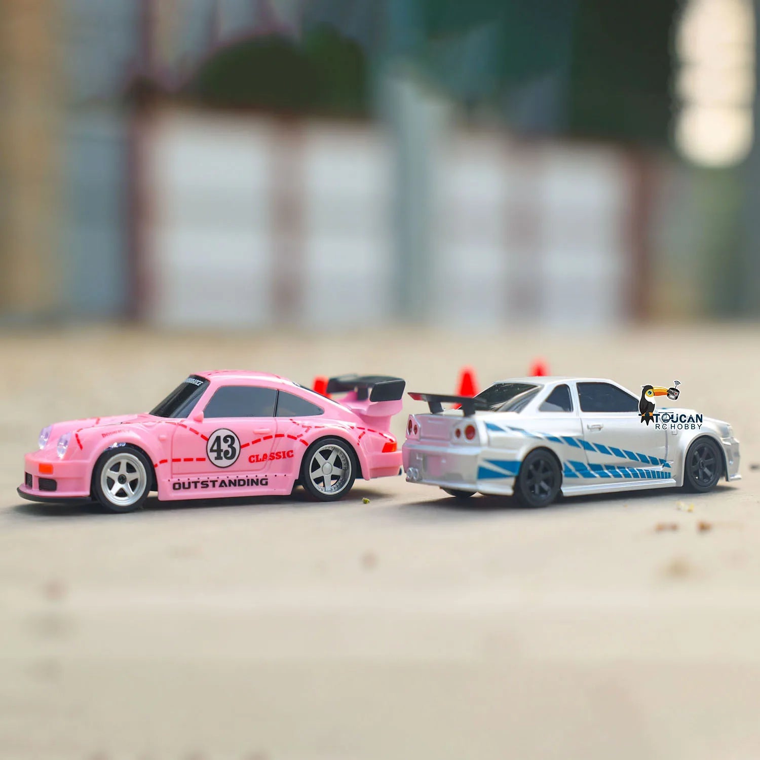 US Stock RC Drift Car 1/43 RTR Race 4WD Gyro Four-wheel Drive Radio Control High Speed Model 2.4G Racing Drifting Cars Toy Model