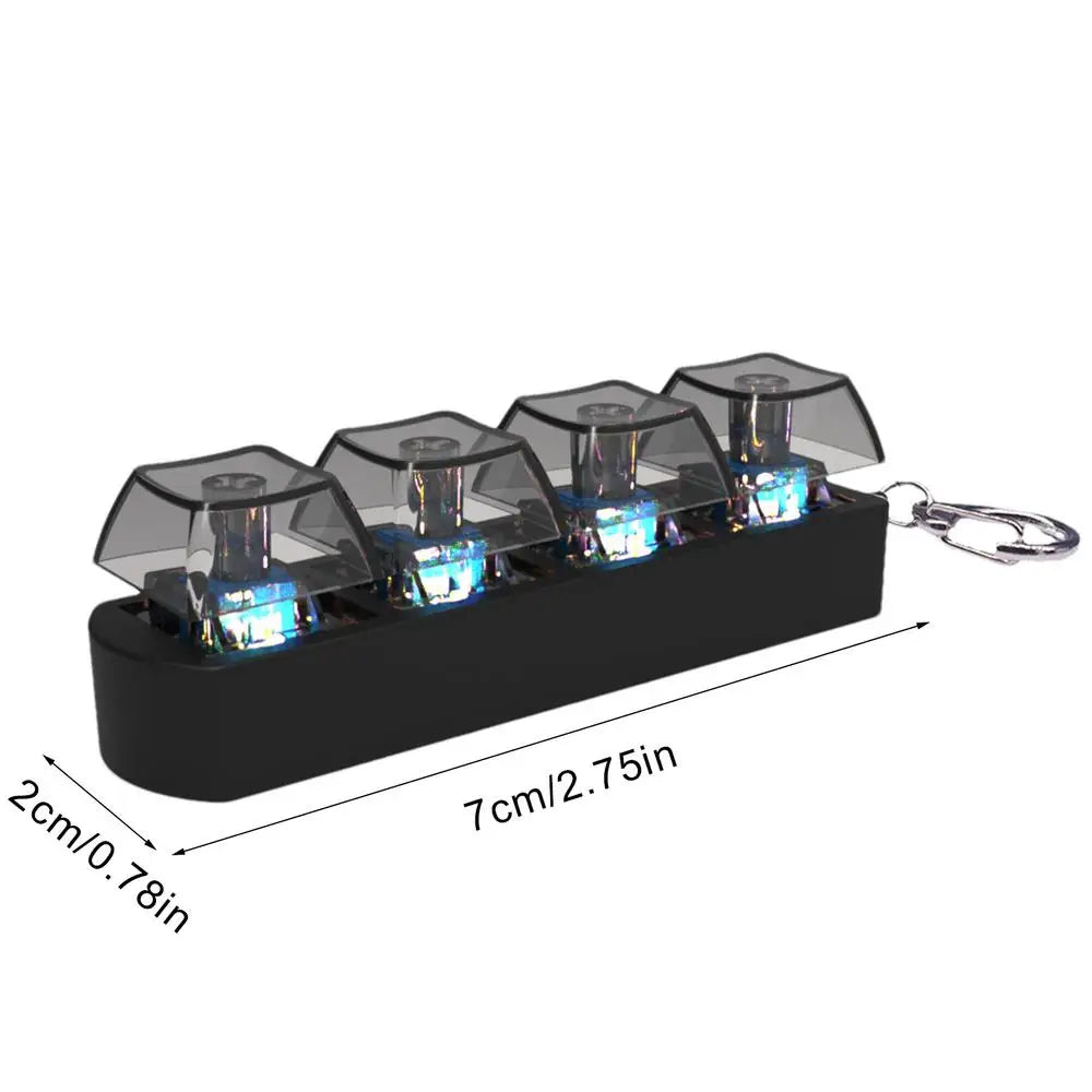 Keyboard Key Toy Party Stress Relief DIY Fidget Button Keycap Fidget Keychain Keyboard Keychain Toys Finger Keyboard Caps Toy