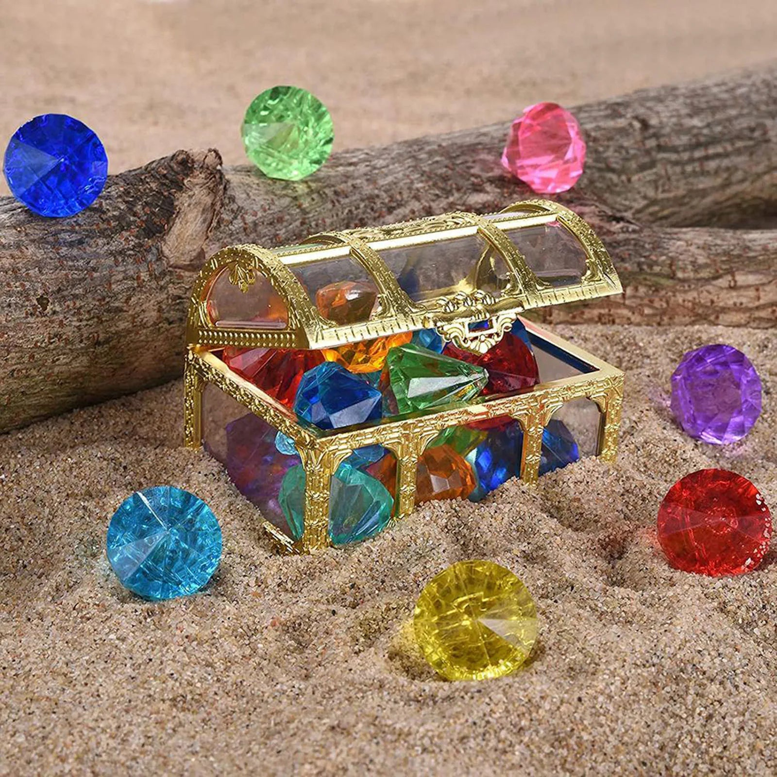 10pcs Diamond Set With Box Diving Gem Pool Toy Underwater Swimming Toy For Kids Kids Arts And Crafts Ages 2-5 Boys Fast Shipping