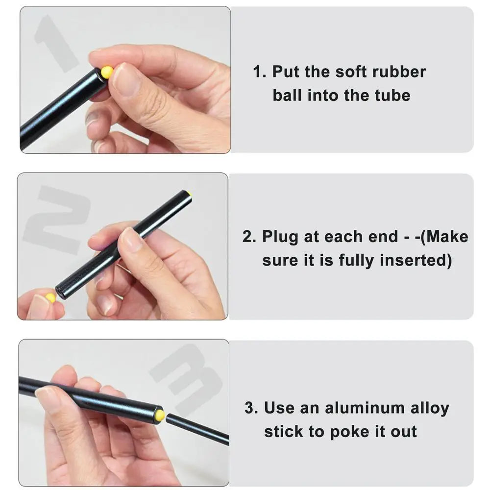 Soft Pinball Launcher Mini Alloy Small Ball Launcher Crackling Tube Bamboo Shooting Game Interesting Cracking Toys For Kids