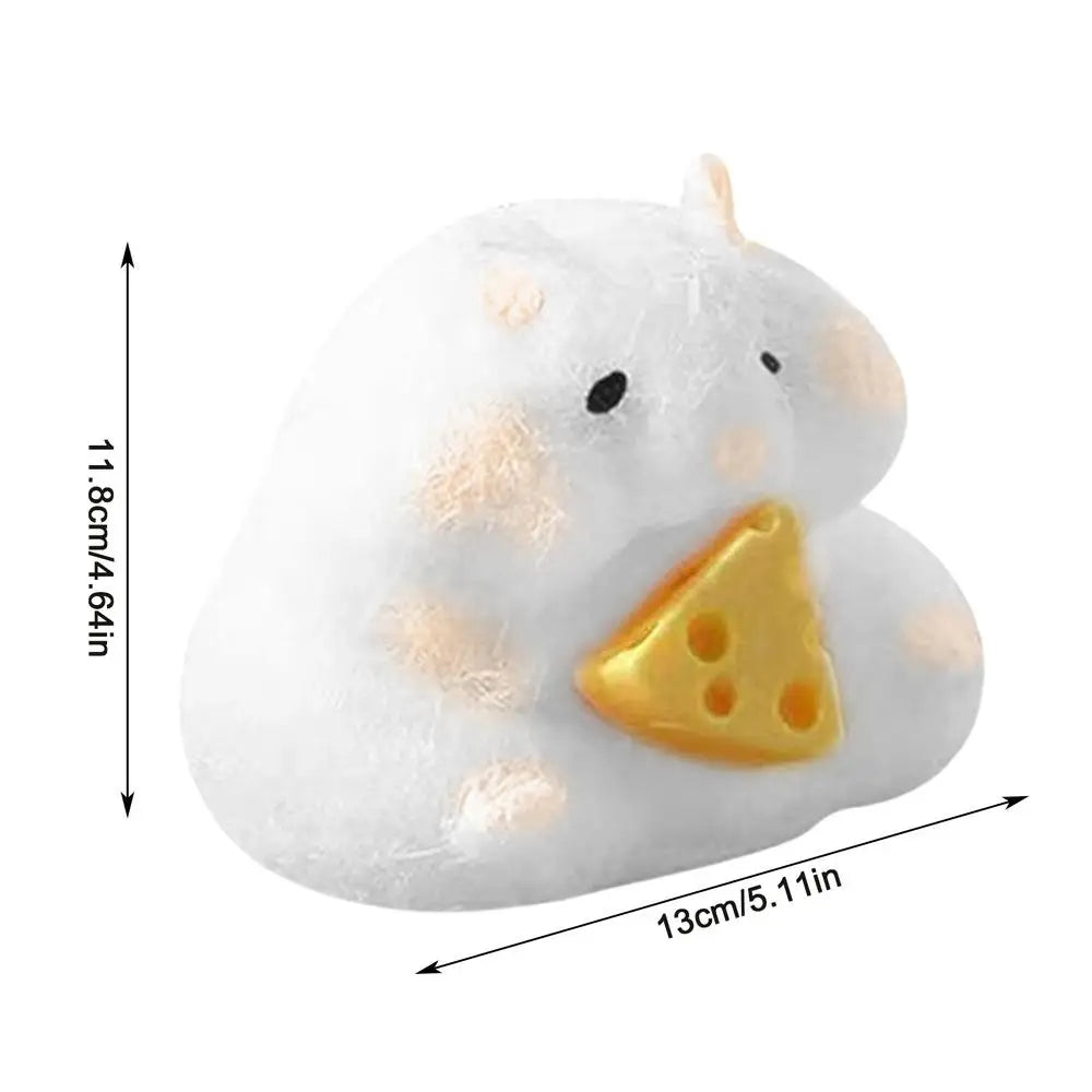 Hamster Sensory Fidget Toy Hand Relax Toy With Cheese Cute Hamster Toy Hamster Pinch Toy Squishy Toy Sensory Toy For Kids And