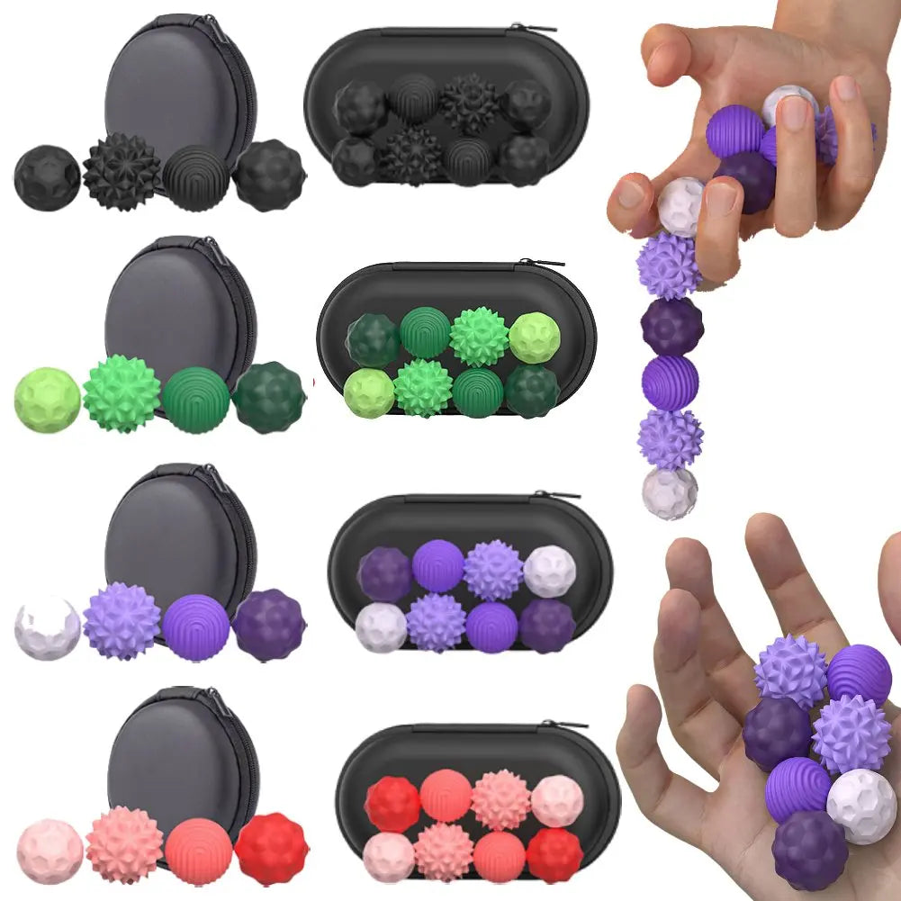 Silicone Magnetic Sensory Balls Fidget Toy Worry Balls Autism Calming Fidgeting Toy Kid Adults Anxiety Relief Stress Sensory Toy