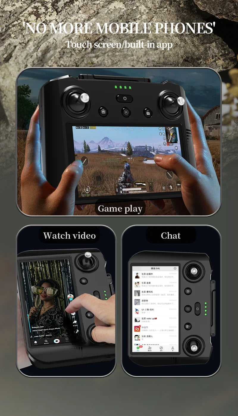 Teeggi KF104 MAX2 GPS Drone 4k Profesional 3-Axis Gimbal 360° obstacle avoidance 6KM Foldable RC with screen RC Quadcopter Dron