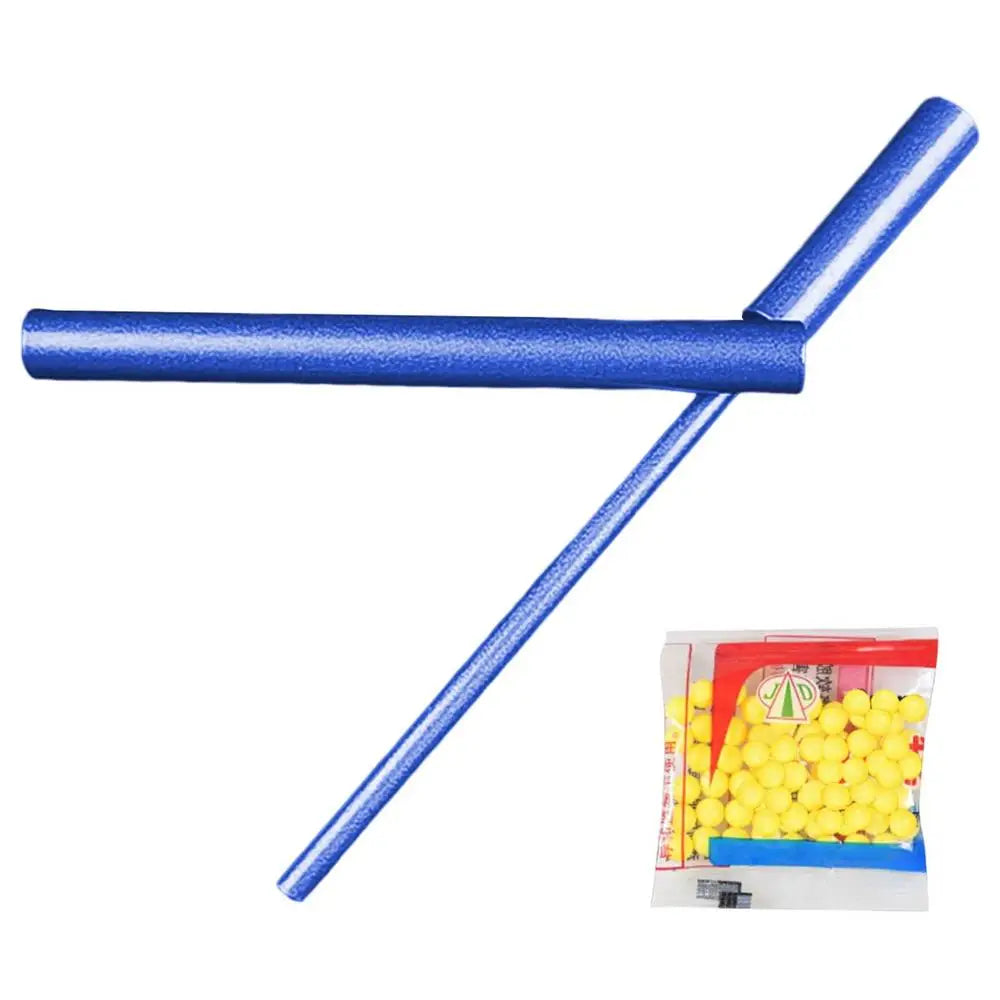 Soft Pinball Launcher Mini Alloy Small Ball Launcher Crackling Tube Bamboo Shooting Game Interesting Cracking Toys For Kids