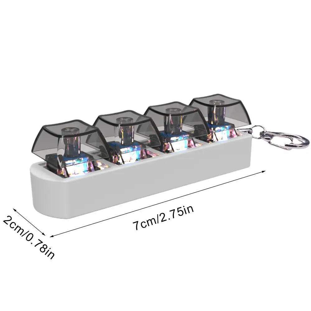 Keyboard Key Toy Party Stress Relief DIY Fidget Button Keycap Fidget Keychain Keyboard Keychain Toys Finger Keyboard Caps Toy