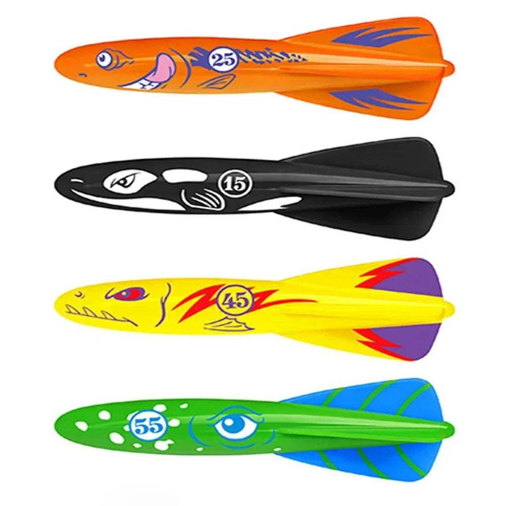 Swimming Diving Toys Children's Fish Dolphin Buoy Pool Treasure Hunt Diving Torpedo Rocket Water Diamond Kids Water Game Toys