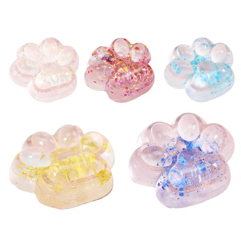 Cute Cat Paw Pinch Decompressions Toy Slow Rebound Stress Relief Cat Claw Squishyes Fidget Toy Reduce Stress Squeeze Sensory Toy