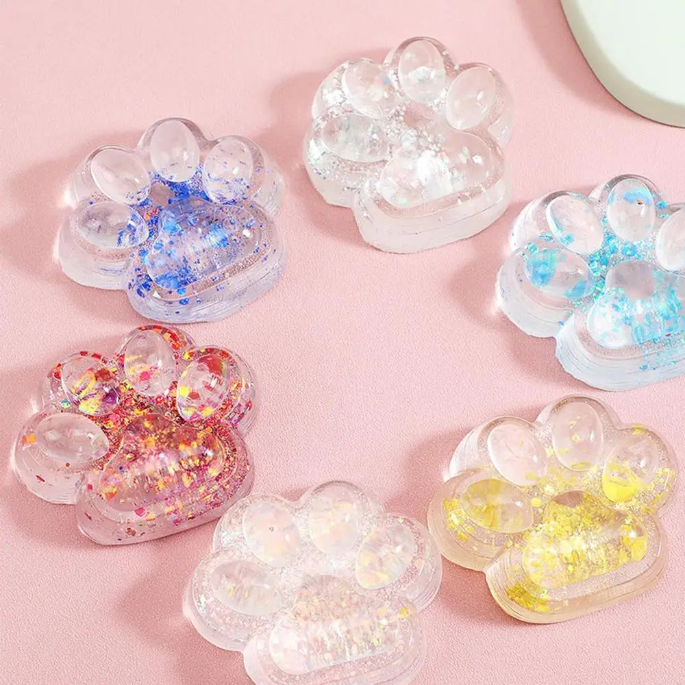 Cute Cat Paw Pinch Decompressions Toy Slow Rebound Stress Relief Cat Claw Squishyes Fidget Toy Reduce Stress Squeeze Sensory Toy