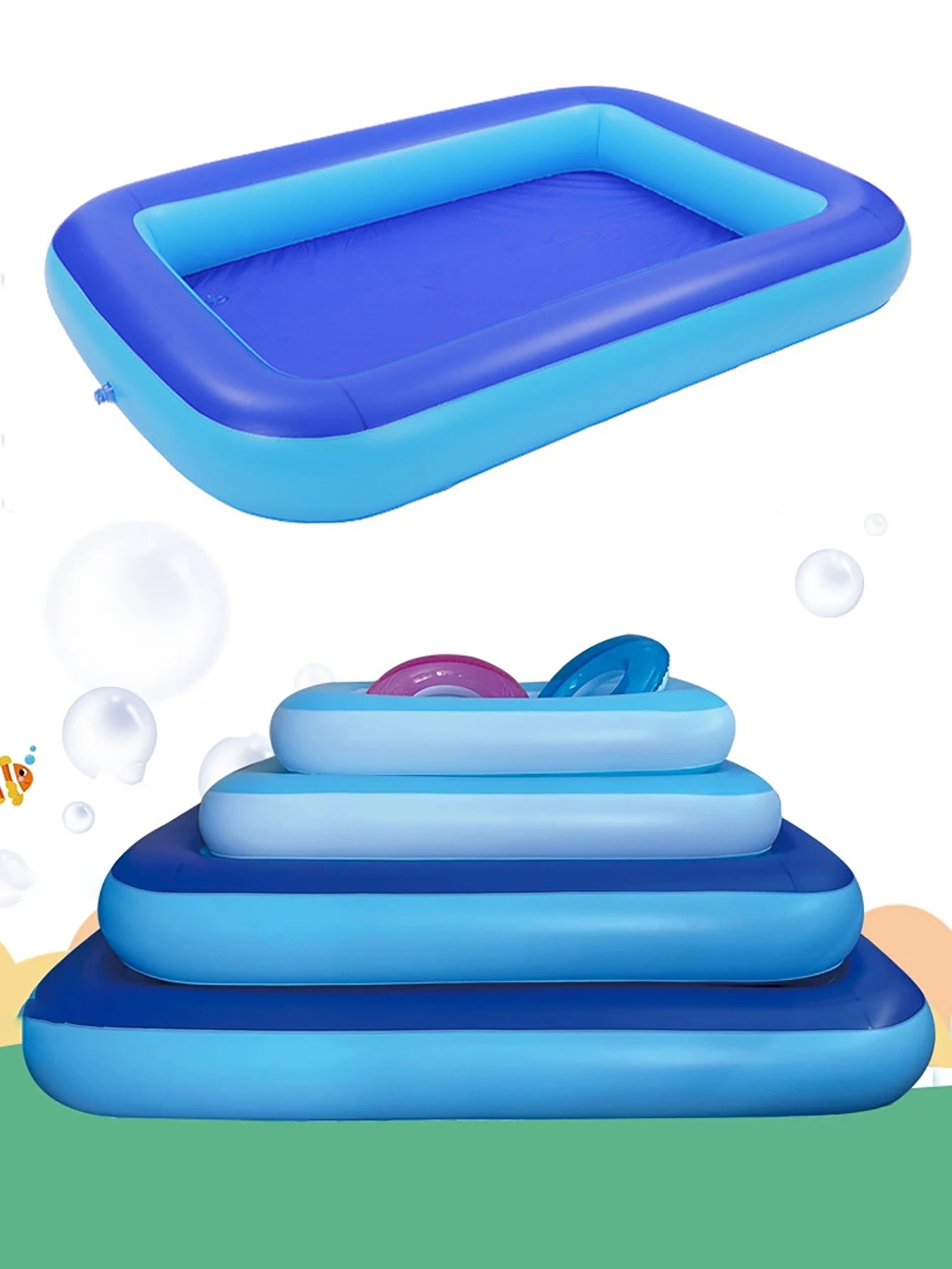 Inflatable swimming pool, suitable for indoor and outdoor water play, sand pool, summer water play toys