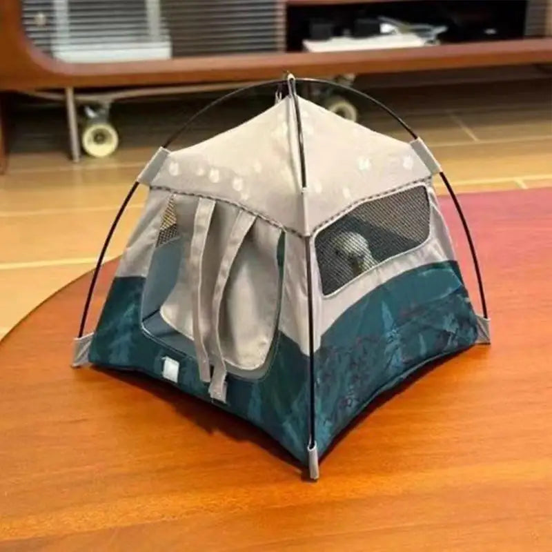1:12 Scale Camping Tent Model Decoration Oxford Cloth Simulated Outdoor Tent Ob11 Doll Miniature Doll Small Tent Kids Toy