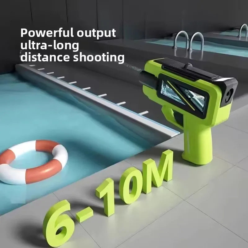 Kids Water Combat Game Transparent Tank Water Gun with Leak-Proof Design Outdoor Splash Battle Toy for Teens Ideal Summer Toy