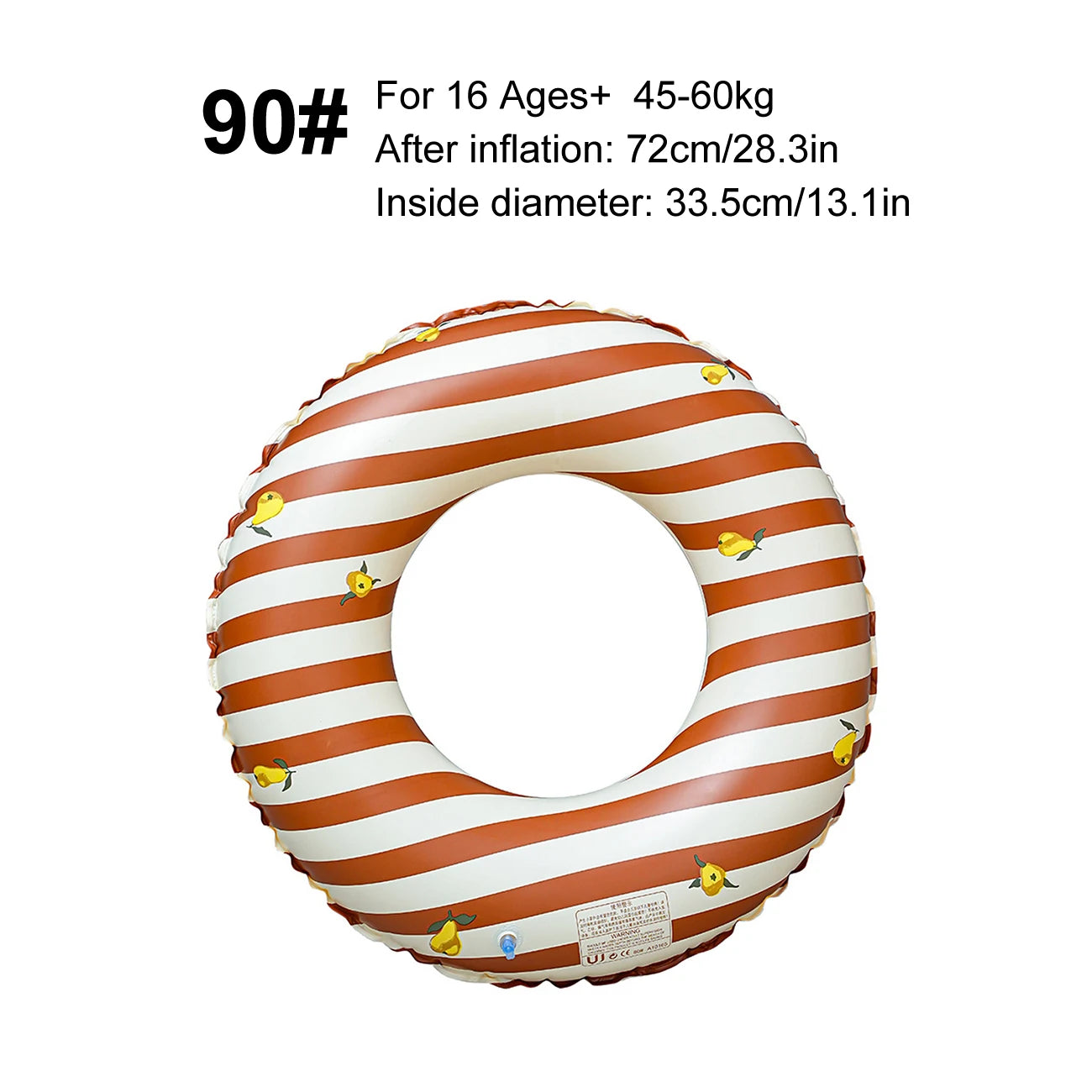 Checkered Flower Inflatable Swimming Pool Floats，Floating Object Summer Swimming Ring Beach Toy，Inflatable Swimming Pool Float