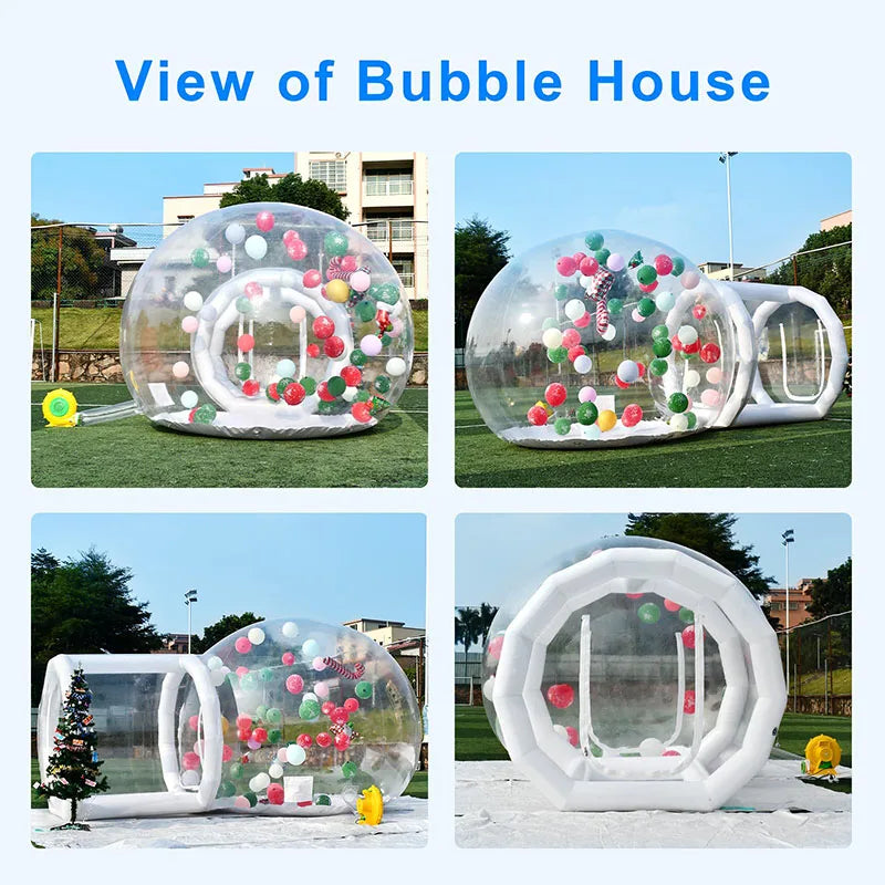 Factory Camping Tent House Outdoor Bubble Tent Inflatable Transparent Dome Clear Bubble Tent House for camping