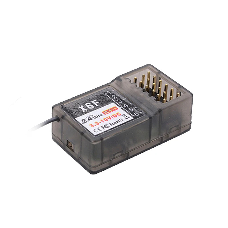 DUMBORC X6F/X6FG 2.4G 6CH Radio Control System Receiver for Domborc RC X6 Transmitter RC Car Boat Transmitter