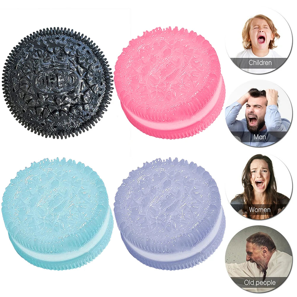 Handmade Big Oreo Table Biscuit Pinching Stress Relief Toy Ultra-Soft Oreo Sandwich Simulation Decompression Toys Kid Adult Gift