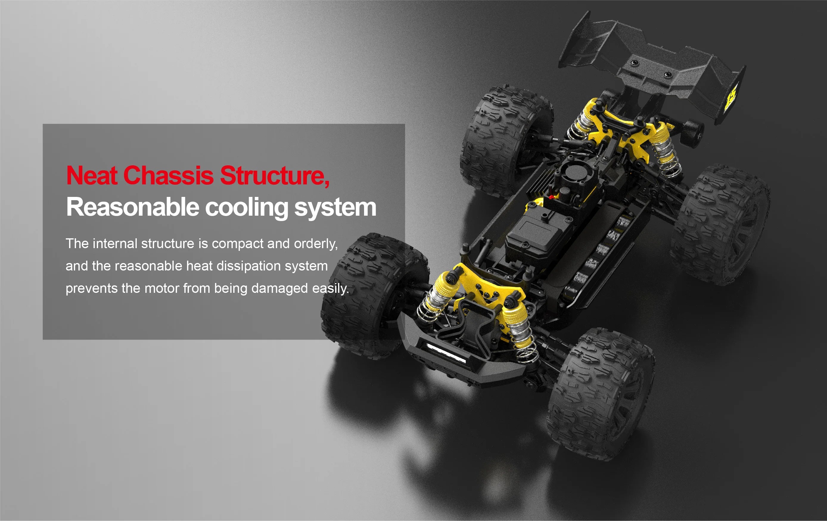 MT14R 1/14 RC Car JIUSI Brushless 80km/h 2.4G Remote Control Car High Speed Off-road Racing Car 23-26 mins Working Time RC Toys