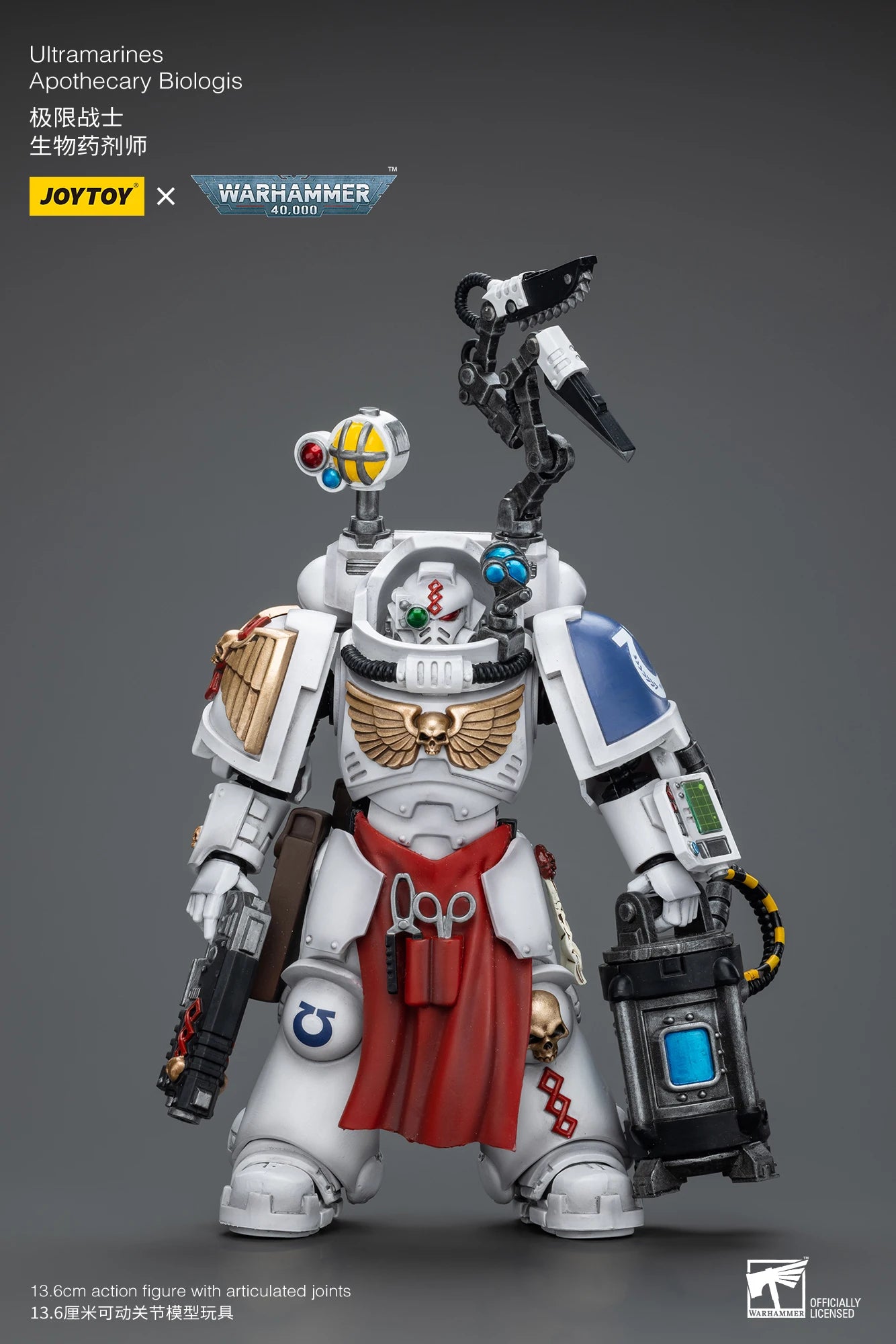[IN STOCK] JOYTOY Warhammer 40K 1/18 Action Figure Ultramarines Apothecary Biologis Anime figures Toys Collection