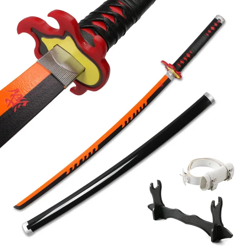 Demon Slayer Sword 104 cm Tanjiro Zenitsu KyoujurouSamurai Swords Original Texture Kimetsu no Yaiba Anime Katana for Cosplay