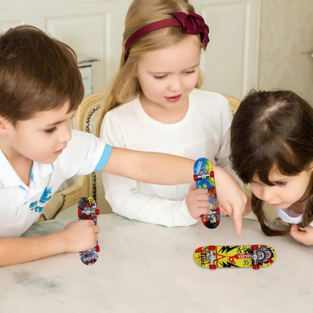 Mini Skateboard Toy Finger Skateboard Shoes Toys Colorful Finger Skates Toys Mini Sneakers For Kids Boys Girls Finger Breakdance